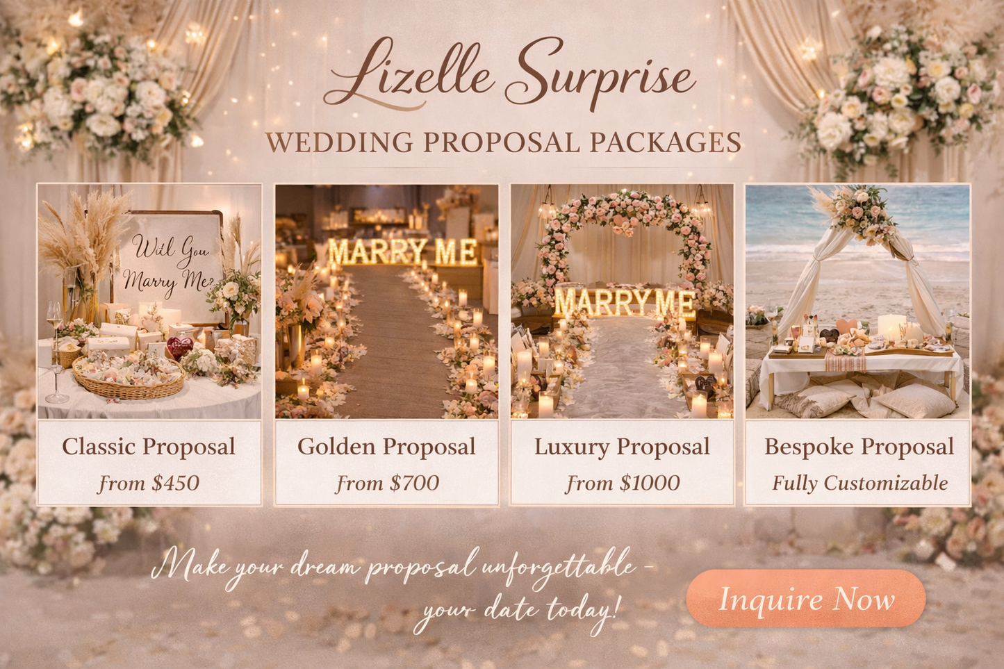 π Wedding Proposal Packages